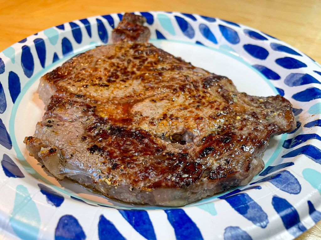 Pan Fried Rib-eye Steak