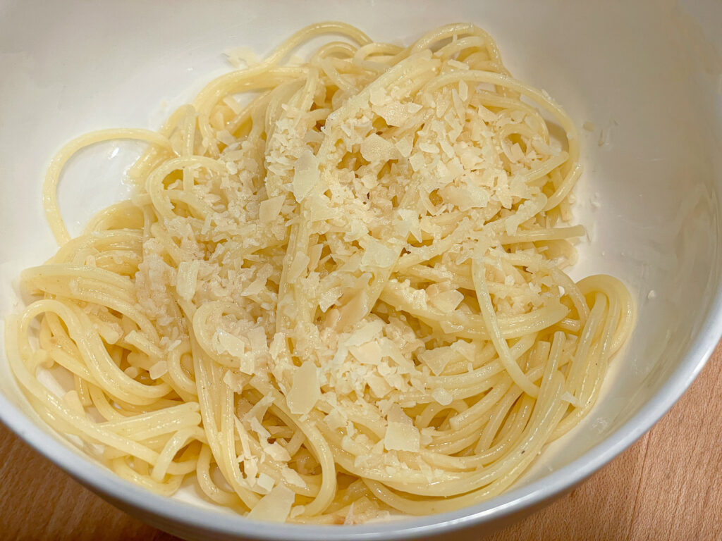 Buttered Pasta with Parmesan Cheese