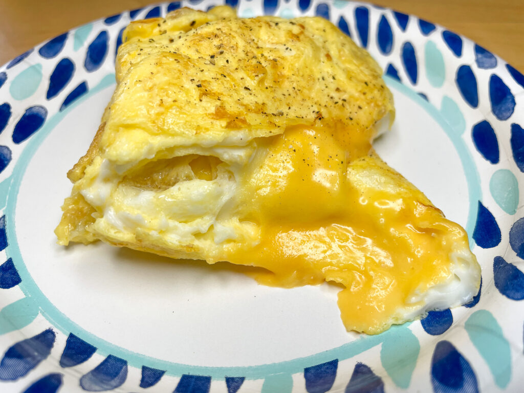 Folded Eggs and Cheese