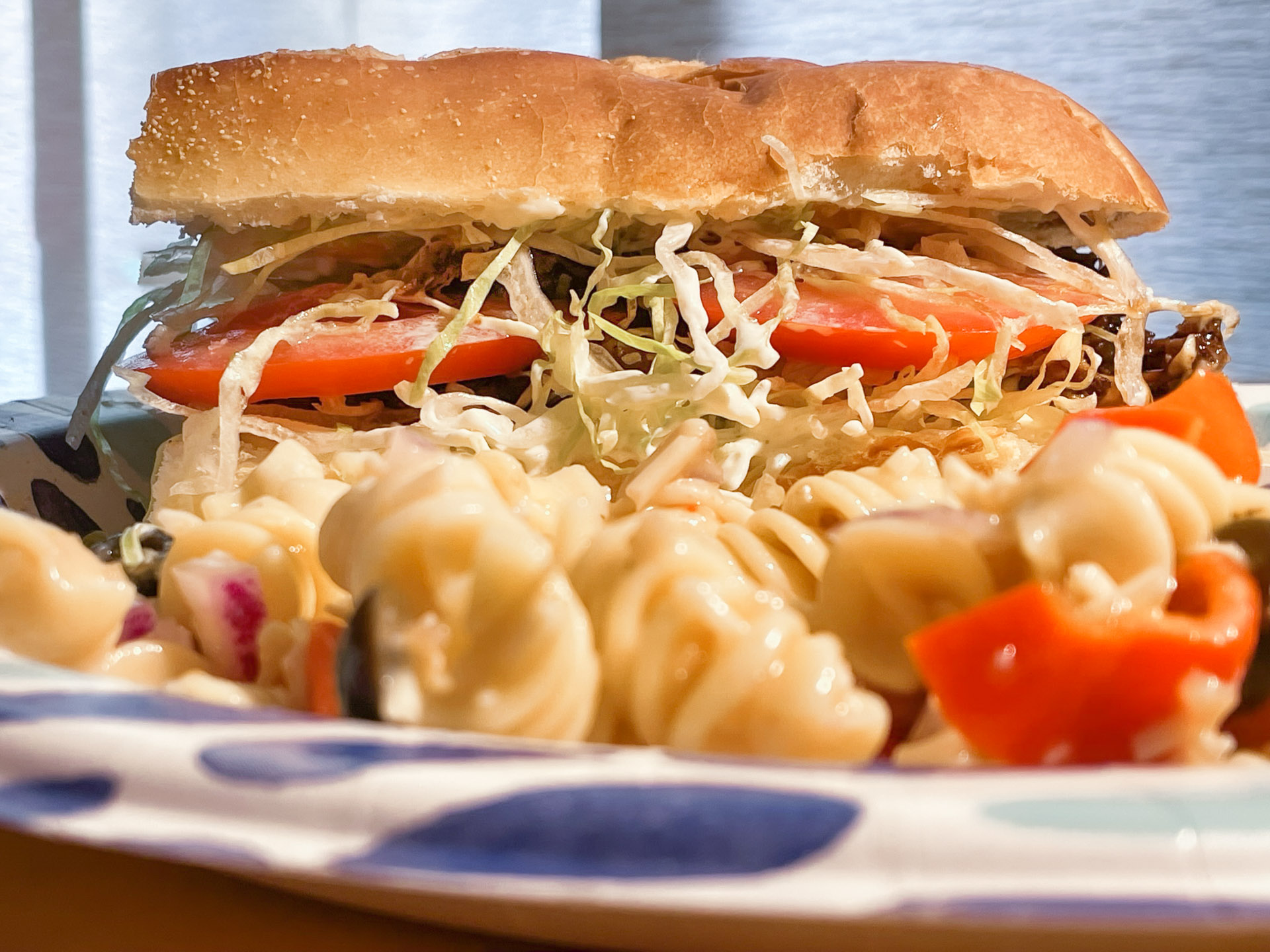 Beef Hoagie w/Pasta Salad