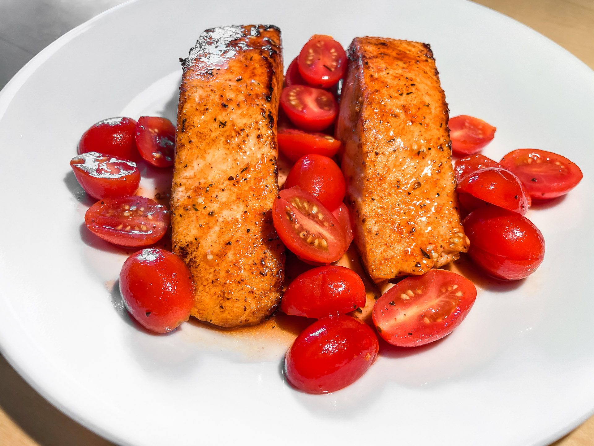 Salmon and Tomatoes