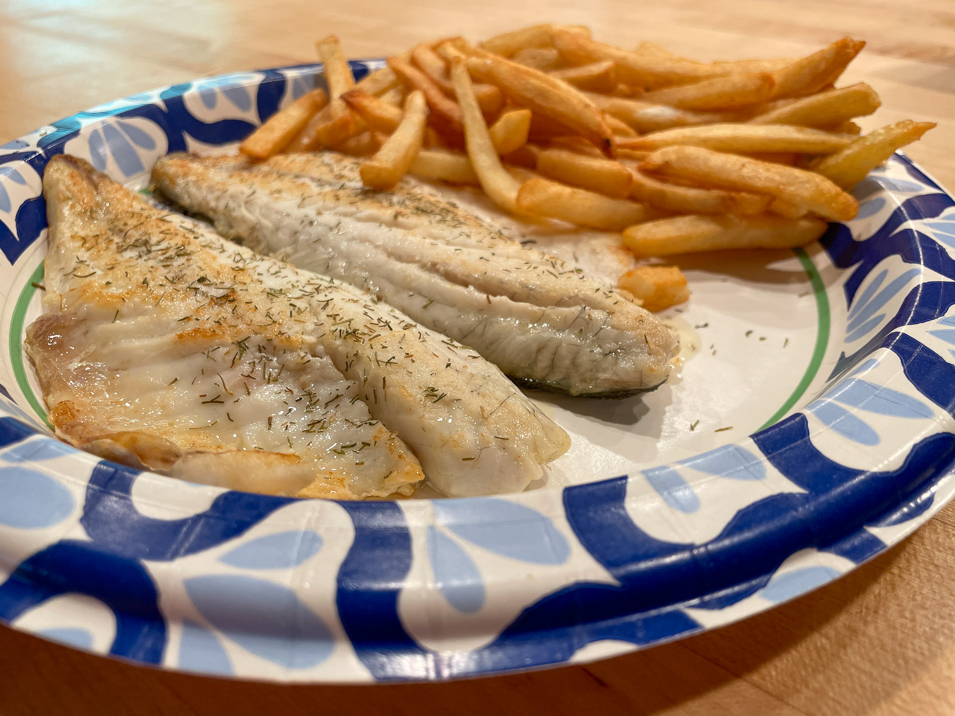 Sea Bass and Chips