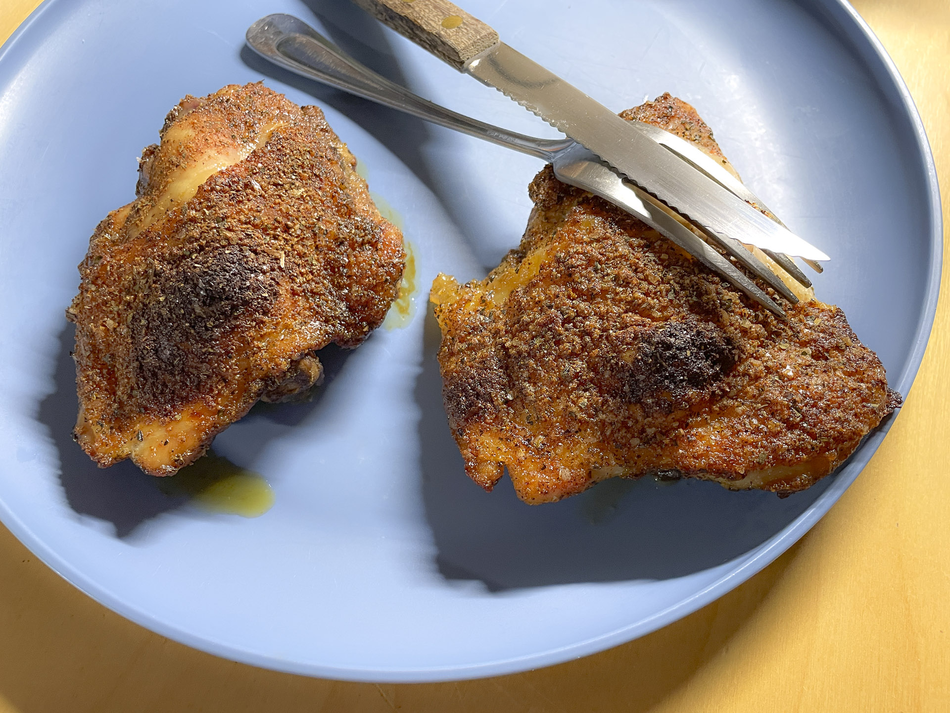 Pan-fried Chicken Thighs