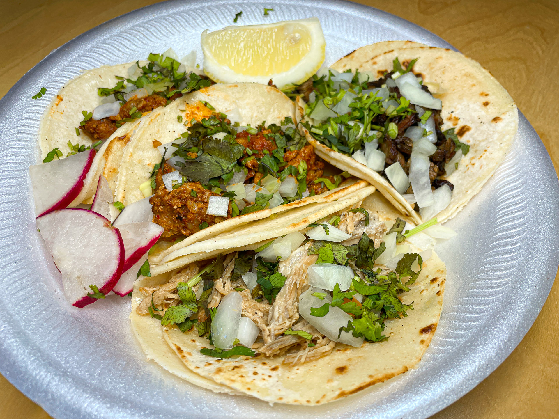 Tacos – Carnitas, Chicken, Al Pastor