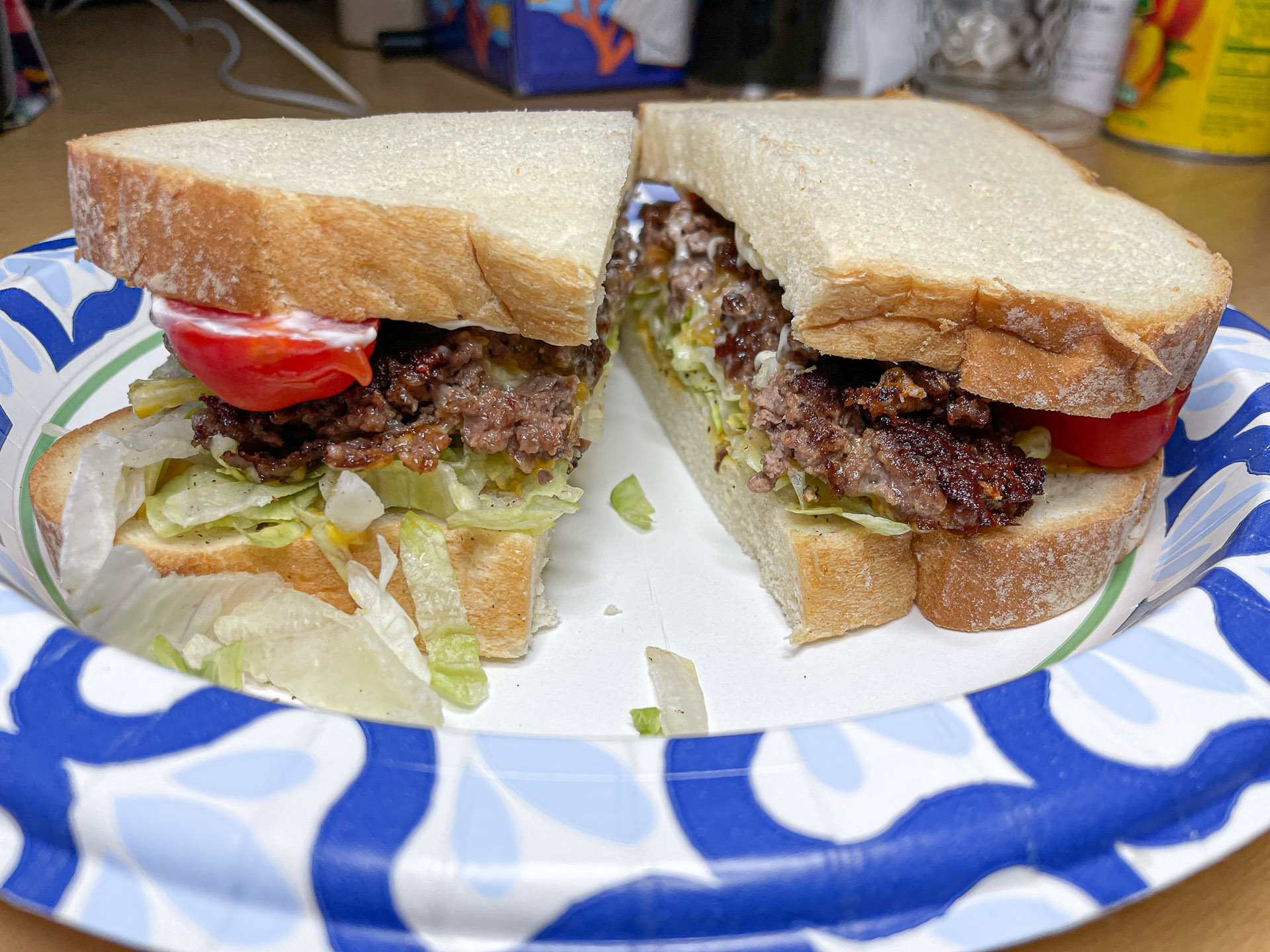 Beef Patty on Bread