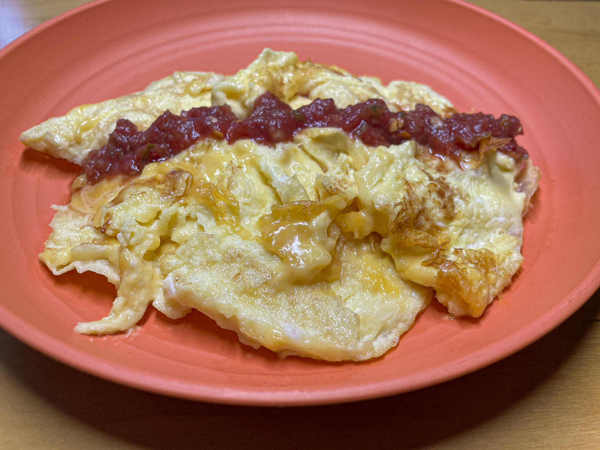 Scrambled Eggs and Salsa