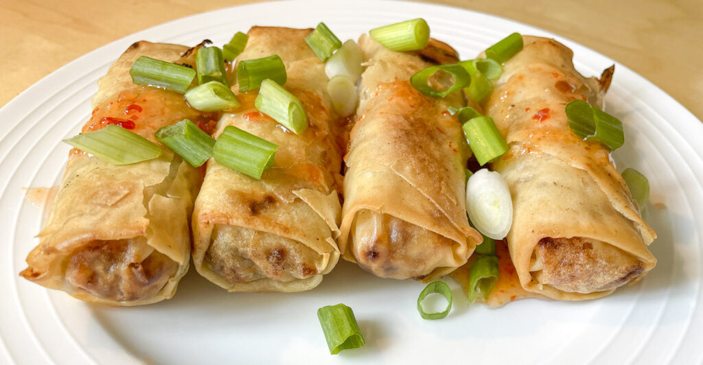 Smoked Pork Spring Rolls