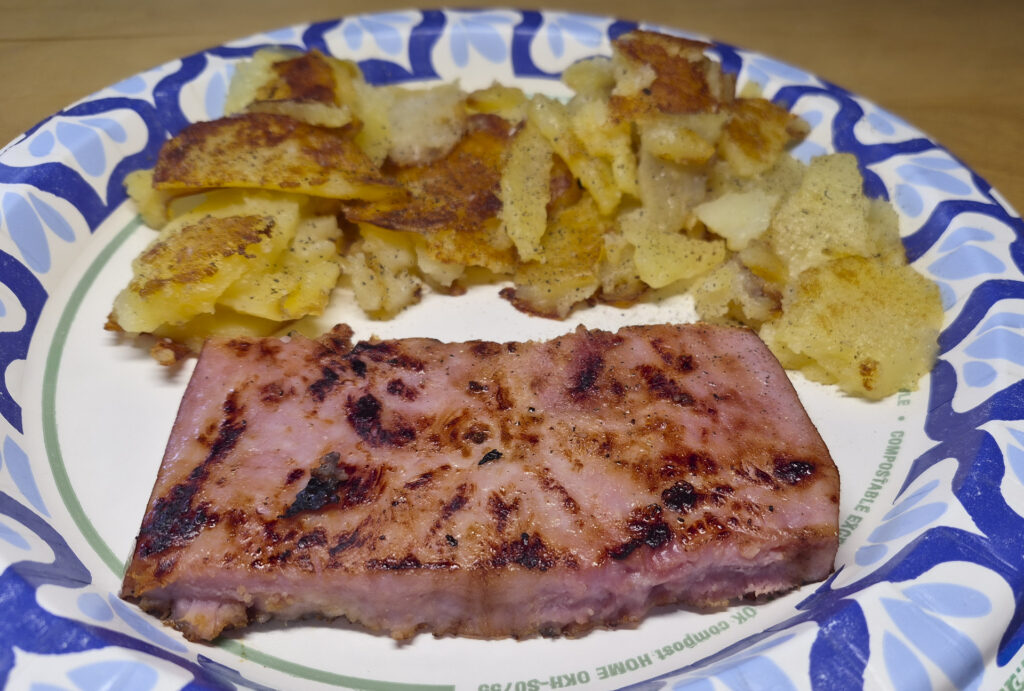 Fried Ham and Potatoes