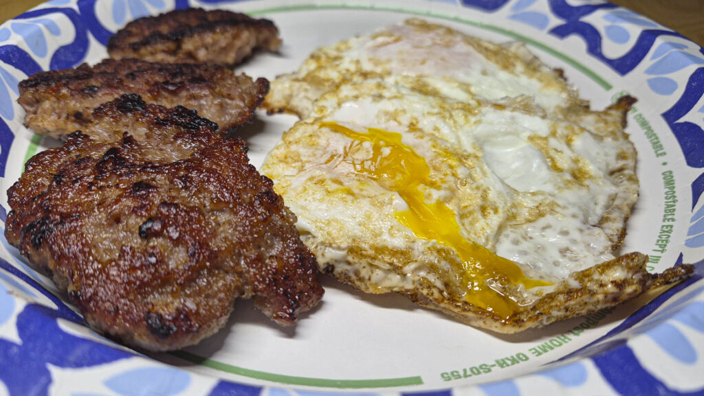Sausage & Eggs for Breakfast