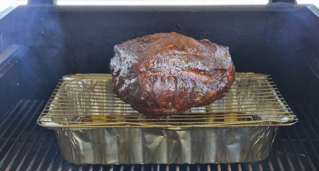 Smoking a Boston Butt
