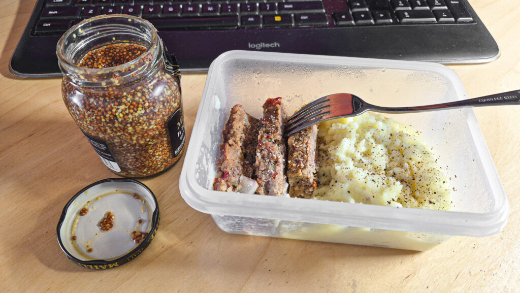 Mustard, Mashed Potatoes, Meatloaf