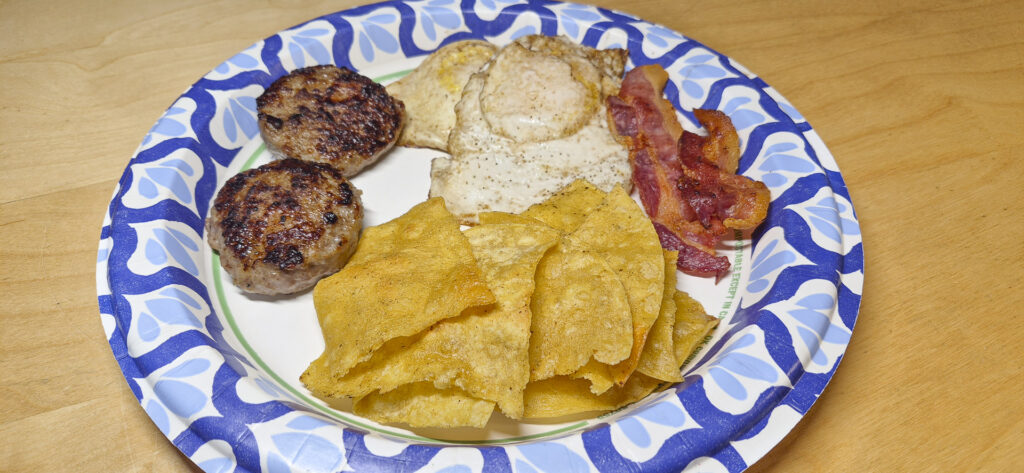 Sausage, Eggs, and Bacon