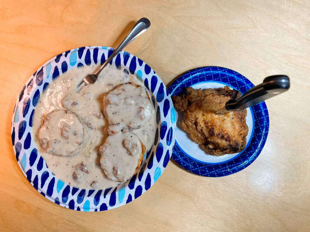 Biscuits & Gravy w/Fried Chicken