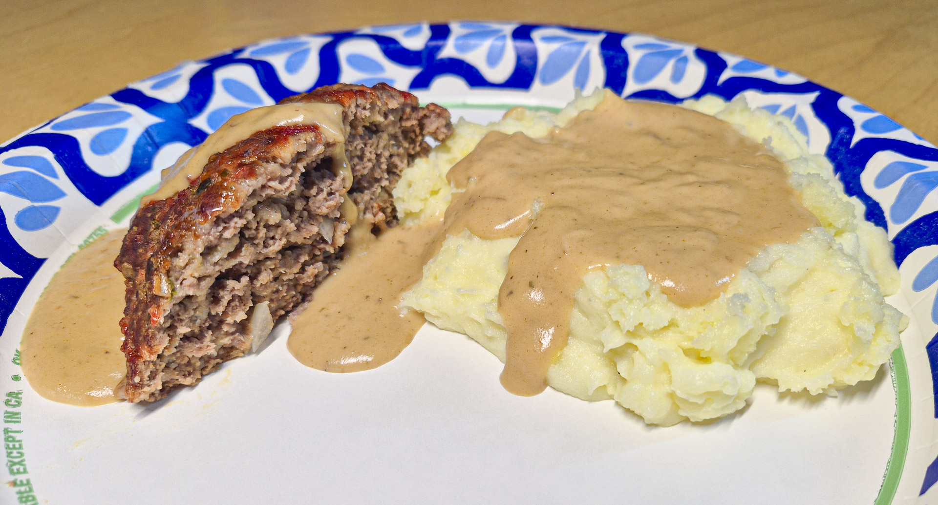 meatloaf w/mashed potatoes